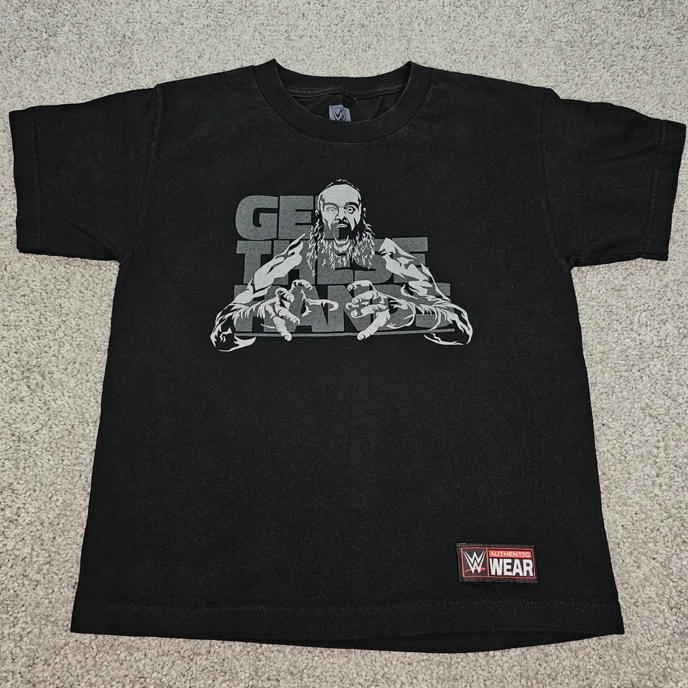 WWE Braun Strowman Get These Hands Youth Medium TShirt Black Wrestling Authentic